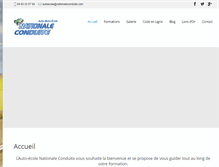 Tablet Screenshot of nationaleconduite.com